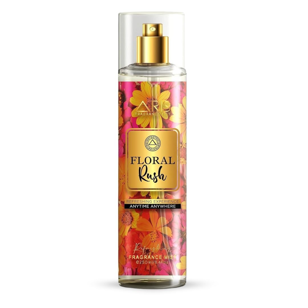 ArisCosmetics Floral Rush Body Mist - Long Lasting Perfume for Women -Parfum for Women - Women's Fragrances - Elegant Woman Perfume & Womens Body Spray for Everyday Confidence - Body Mist - 250ml