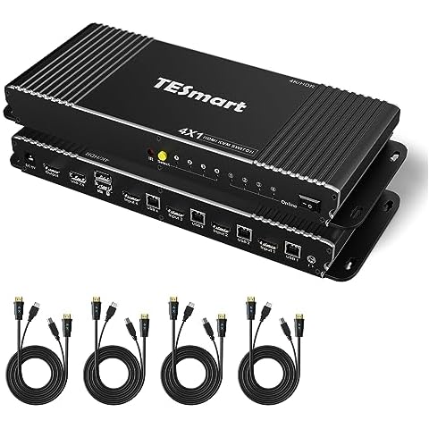 TESmart Commutateur KVM HDMI 4 Ports Cover