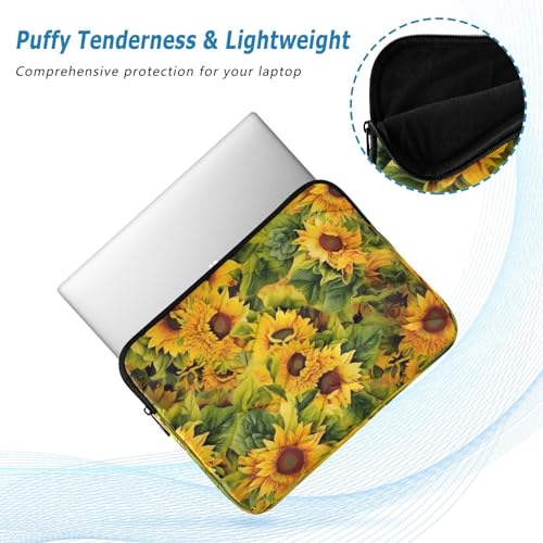 Funda para portátil con diseño de girasoles 13-14 pulgadas miniatura 5