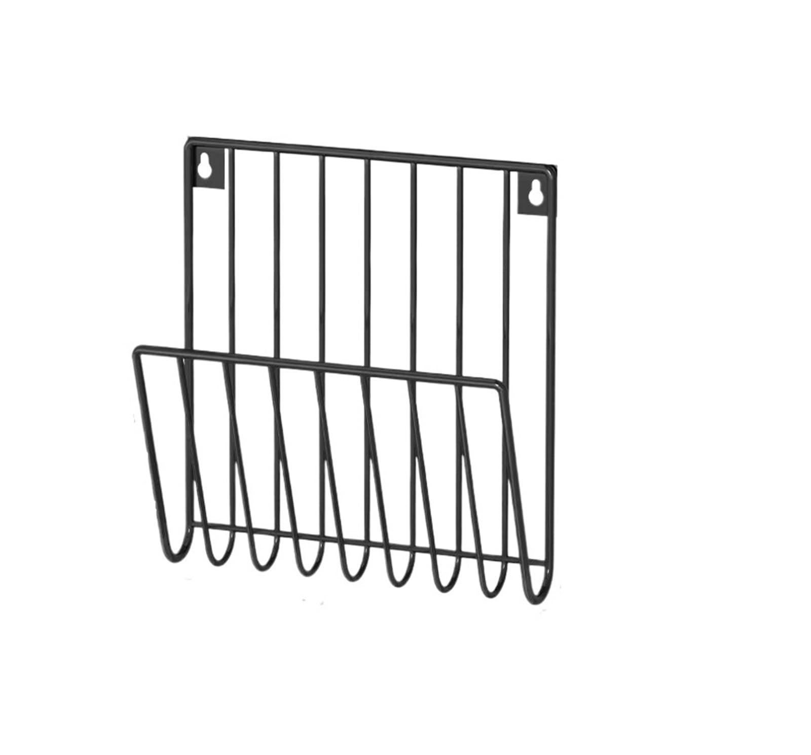 Ptasccne Iron Wire Wall Mounted Magazine Rack Simple Magazine Holder, for Letters Folders Papers Office Home Decorative magazine rack