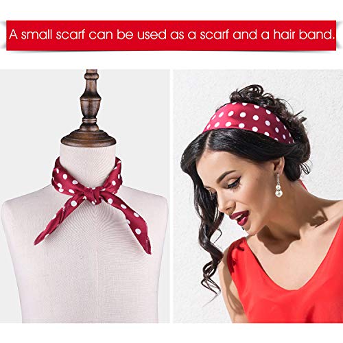 TUPARKA 12 Pieces 50s Costume Accessories Set Fancy Dress for Women