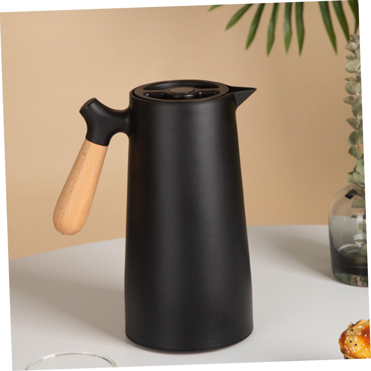 Bouteille Eau Isotherme Avec Poignée Bois Bouilloire Isolante Pour Maison Capacité Importante Étanche Et Facile à Nettoyer