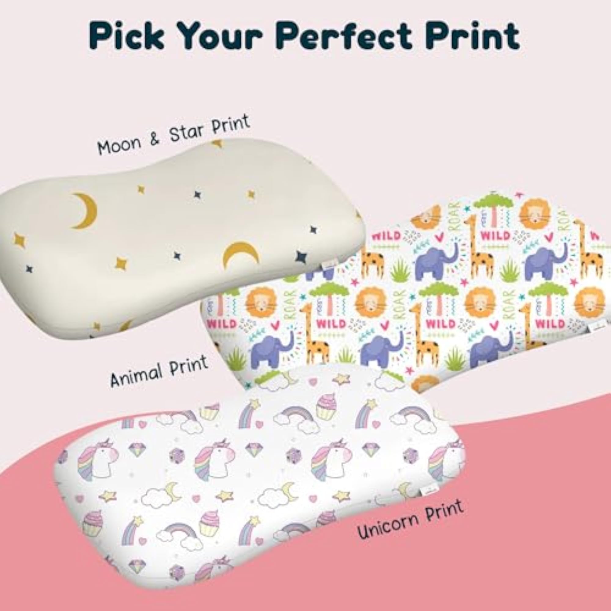 Premium Memory Foam Baby & Toddler Pillow