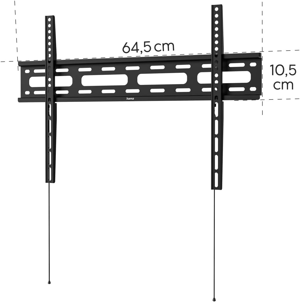 Hama TV Wall Mount, Rigid, 191 cm (75") up to 40 kg, Distance Wall, 2.5 cm