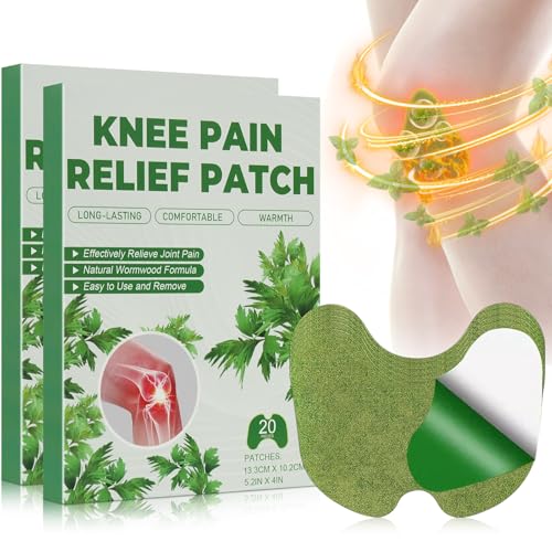 #VerdientProvisionen<br>40 PCS Warmepflaster Knie Pain Relief Patch mit Ingwer & Wermut Moxibustion Schmerzlinderungspflaster Wermutpflaster Schmerzpflaster fur Knie Rucken Nacken und Muskelkater