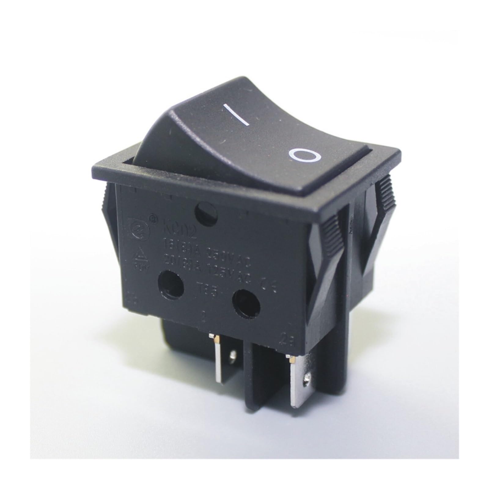 Black ON-OFF 2 Position SPST 2 Pin Snap In Rocker Switch 16A/250V 20A ...