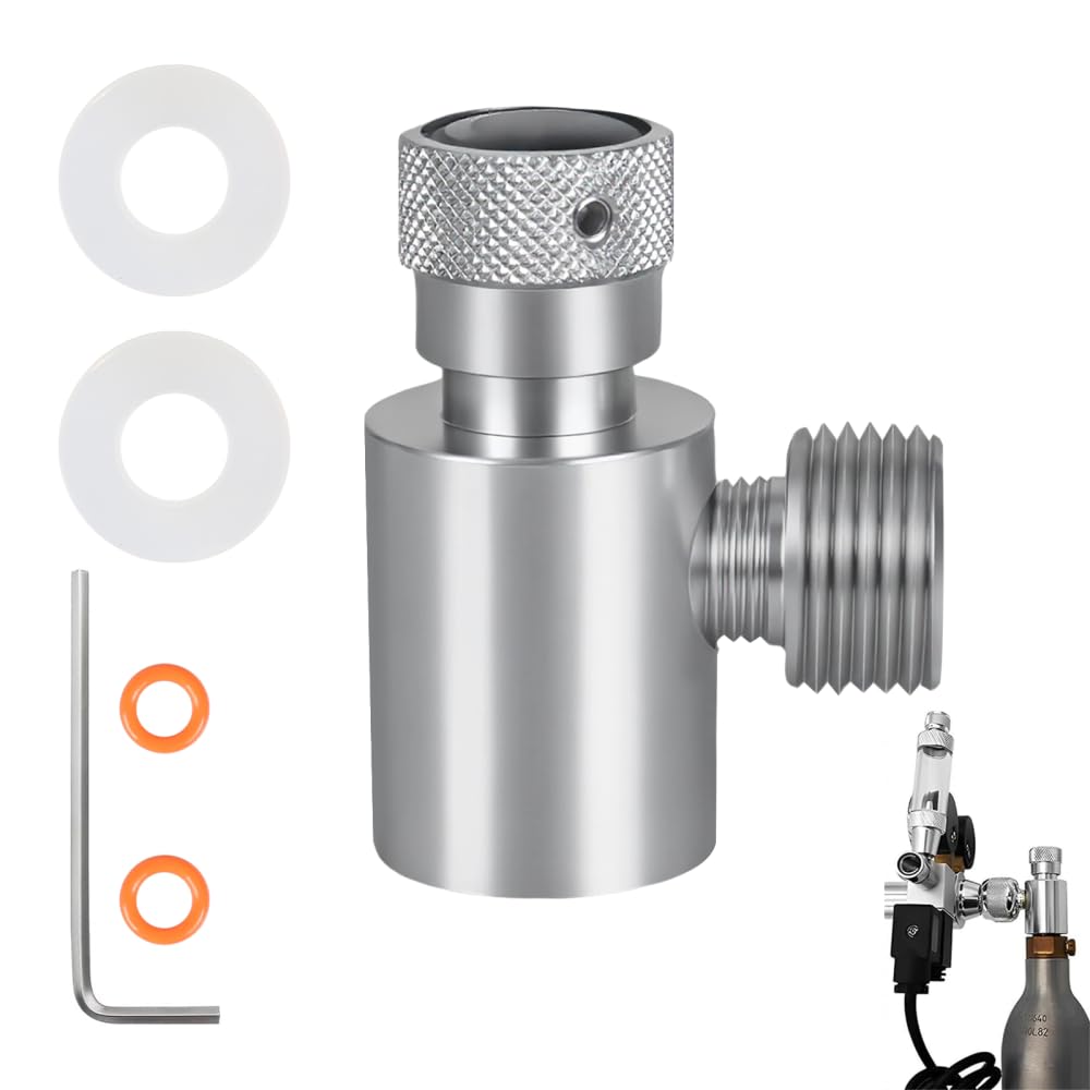 DONGKER CO2 Cylinder Adapter,TR21-4 to W21.8-14 Aquarium Cylinder Refill Adapter for Sodas Maker