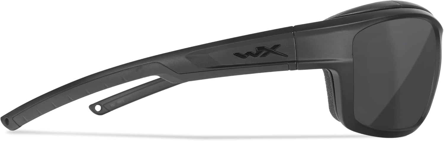 Wiley X Ozone Anti-Fog Increased Air Flow Gasket Captivate Polarized Sunglasses, Safety Glasses for Men and Women, UV Eye Protection for Outdoor, Fishing, and Biking Matte Black Frames, Grey Lenses