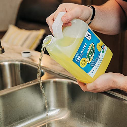 Camco TST Camper/RV Grey Water Odor Control | Removes Grease Buildup in Gray Water Tank, Sink & Shower Drains | 4oz Treats 40-Gal Holding Tank | Safe Septic Tank Treatment | Lemon Scent, 64 oz (40256) - Image 4