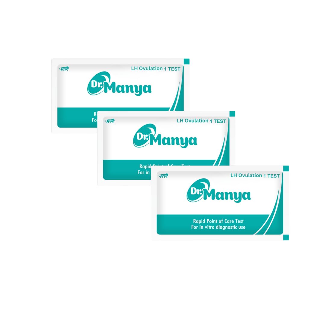 Dr. Manya LH Ovulation Test Kit Pack of 3 | Accurate Home Fertility Tracking Strips | Easy Ovulation Predictor for Women Trying to Conceive-image-48