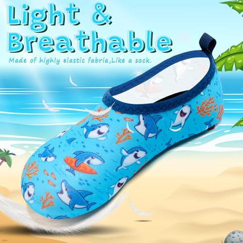 Image of VIFUUR Kids Water Shoes Girls Boys Quick Dry Aqua Socks for Beach Swim Outdoor Sports