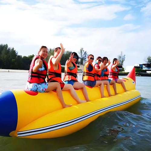 Yjfedcc Bote Acuático Inflable Giratorio Para El Mar De 7 Personas, Bote Banana Inflable Para Varias Personas, Bote Banana De Remolque Para Moto Yjfedcc Bote Acuático Inflable Giratorio Para El Mar De 7 Personas, Bote Banana Inflable Para Varias Personas, Bote Banana De Remolque Para Moto