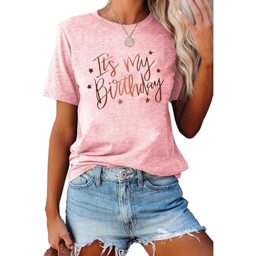 Birthday Shirts for Women Cute Birthday Squad Shirts Mama Shirts Birthday Gifts for Women