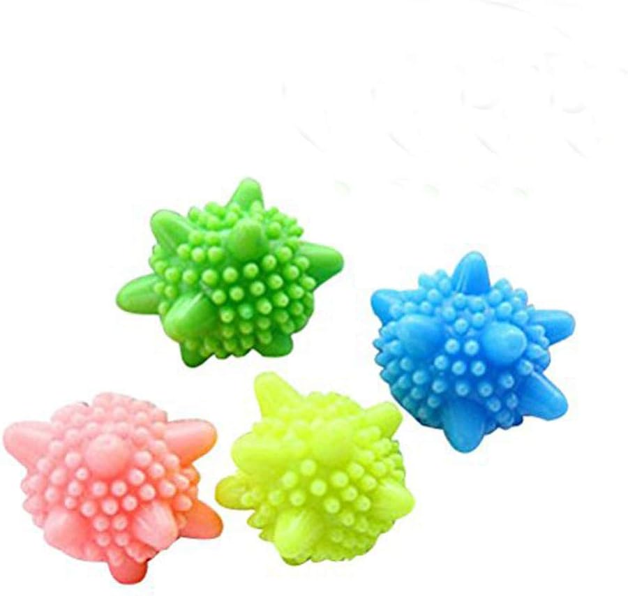 XTLINE Solid Colorful Laundry Ball Reusable Washing Machine Balls Washing Ball for Cleaning Clothes (Mixed Colors)