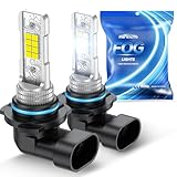 Marsauto 9006 LED Fog Lights Bulbs, 10,000LM Output 9006 Fog Lights, 60,000Hr Lifespan, Plug & Play for Cars/Trucks, Side Marker & Parking Light Combos, Pack of 2