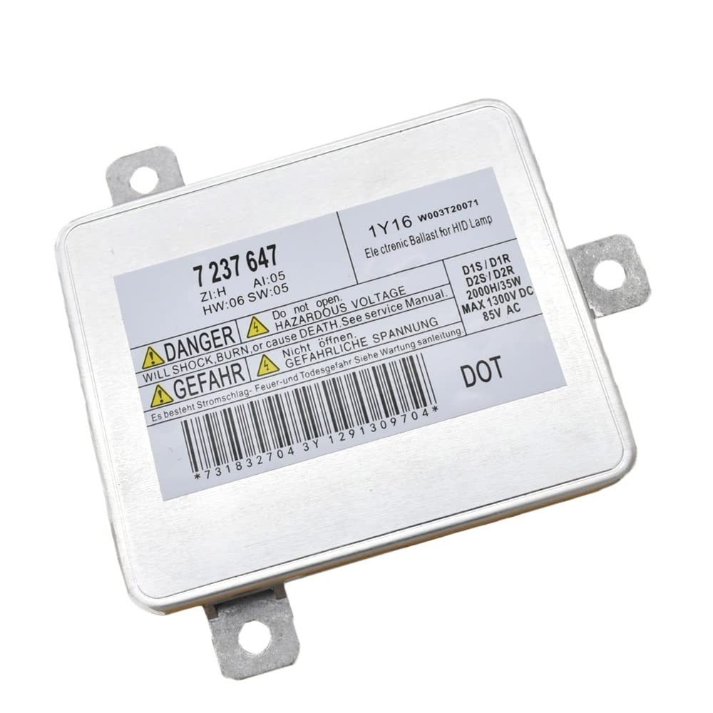 Scheinwerfer VorschaltgeräT W003T20071 HID Xenon Ballast Control Unit Module D1S Passend for BMW X1 E84 E90 F10 F11 F01 F07 7237647 7318327 63117237647 63117318327