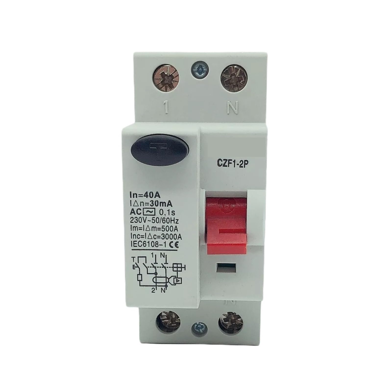 Disjoncteur différentiel Type B 2P 16A 30mA disjoncteur courant résiduel EV