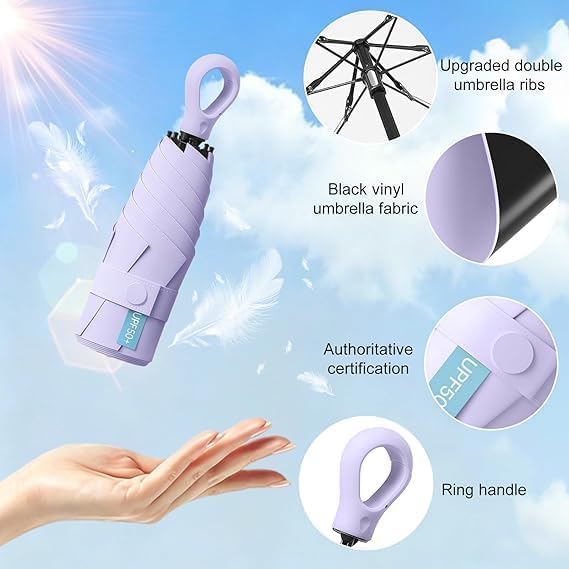 Image of Zemic Umbrella, UV Big Size Umbrella for Sun Protection Rain Windproof Strong Large 3 Fold For Men Women Kids Boys Girls Perfect & Stylish Windproof & Compact''