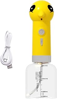 Dog Shampoo Dispenser, Pet Bath Foam Maker, Reusable Electric Sprayer, Silicone Handle, Multicompatibility, Bathtub Sink Use, 9.84 x 3.15 Inch White 1 Piece