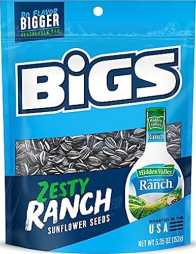 BIGS Sunflower Seeds, Hidden Valley Zesty...