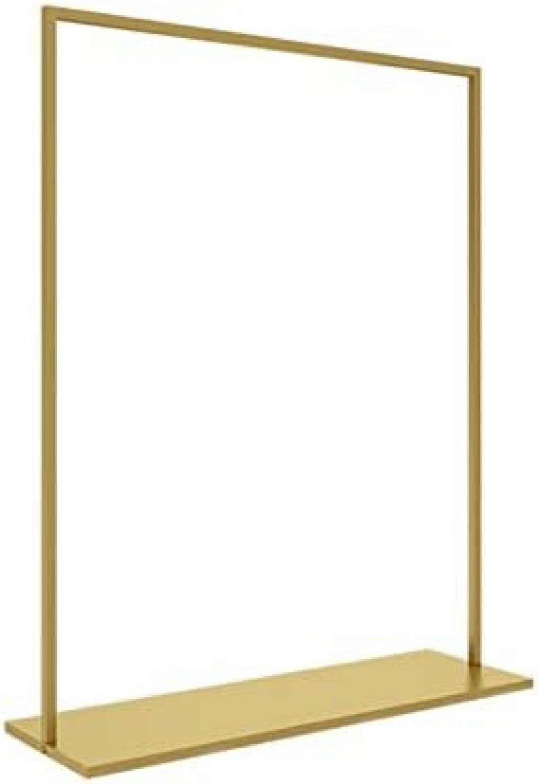 Présentoir à vêtements doré sur pied de 120 x 160 cm pour boutique de mode