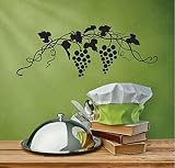 Vinyl Wall Sticker : Two Grape Vines Image Bedroom Bathroom Living Room Picture Art Peel & Stick Mur