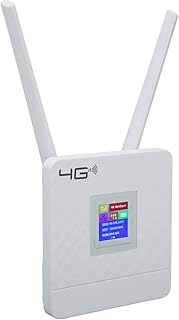 Roteador WiFi 4G, Roteador Modem 4G LTE 300 Mbps Mobile WiFi Hotspot Device Com Slot para Cartão SIM para Viagens de Férias, FDD B2/ B4/B5/ B12/B17 e UMTS B2/B4/B5