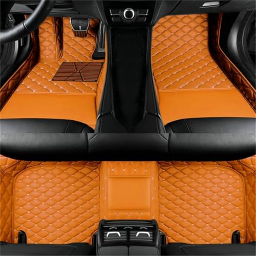 Image of Custom Personalized Floor Mats for Maserati 2000-2024 Car Floor Mats (Orange)