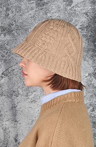 Jiatl Weyjia Knit Bucket Hat For Women Handmade Crechet Fisherman Cap Trendy Foldable Warm Comfortable Hat #TOP1