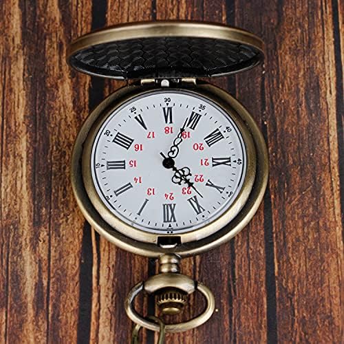 Tiong to My Son Pocket Watch Engraved Classic Vintage Quartz Pocket Fob Watch with Chain for Son Birthday Christmas Gifts