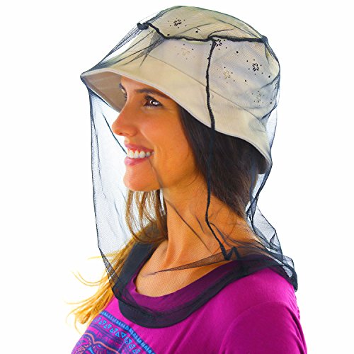 Mosquito Head Net, Premium Anti Mosquito Netting with Free Carrying Pouch, Keep Bugs Off with No Toxic Chemicals! Best for Travel, Backyard, Camping, Fly Fishing and Outdoors! miniatura 2