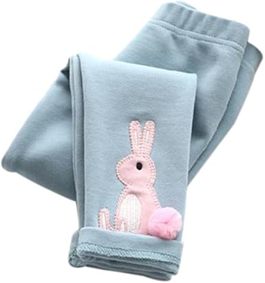 Urmagic Bebe Fille Legging Enfant Stretch Hiver Chaud Nœud Papillon Tout Petit Dessins D Animaux Motif Lapin Pantalon Amazon Fr Vetements