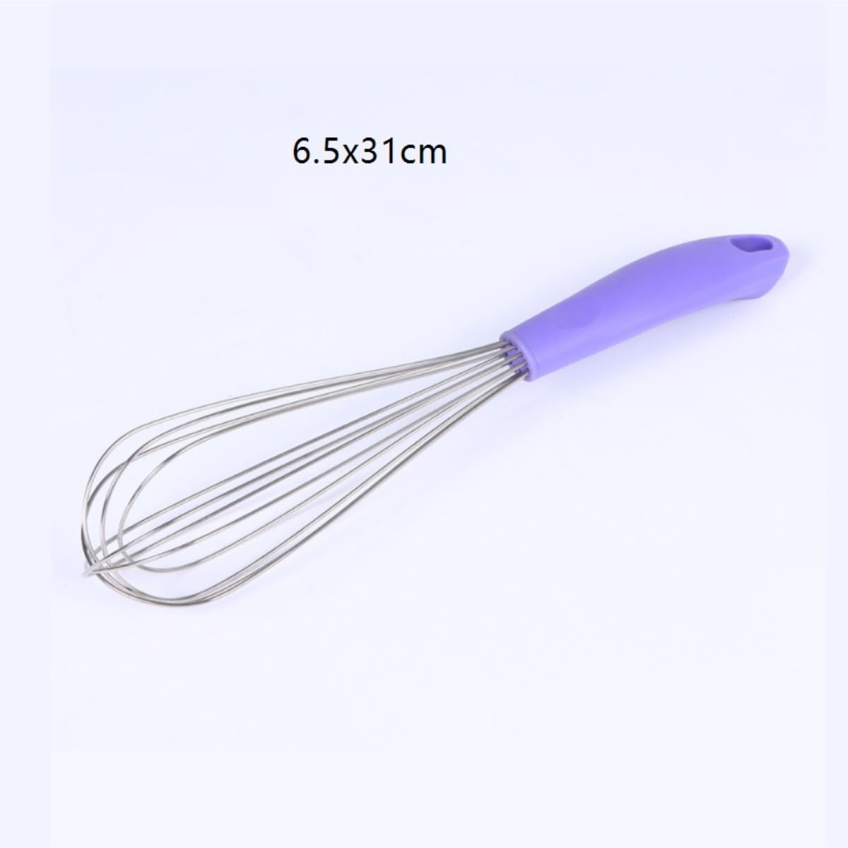 Varillas de Batir para Cocinar Batidor De Acero Inoxidable, Batidor De Huevos Manual De Cocina, Batidor De Crema, Herramientas For Hornear En Casa Huevos, Espumar, Batir(31x6.5cm)