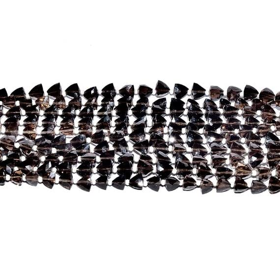 Smoky trillions briolettes pierres précieuses pour bijoux chargés d'histoire