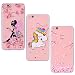 Produktbild Yokata [3 Packs Huawei P10 Lite Hülle Silikon Transparent Durchsichtig Handyhülle Schutzhülle TPU Dünn Slim Kratzfest mit Motiv - Schmetterlings-Mädchen + Einhorn + Sakura