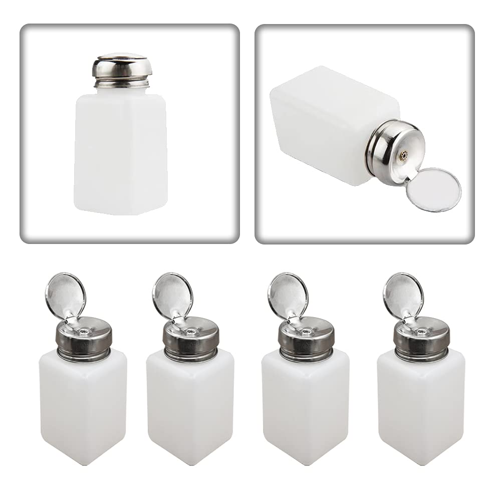 Dispenser A Pompa Per Smalto, 150ml – Bottiglia In Vetro Ricaricabile Con Tappo Push Down