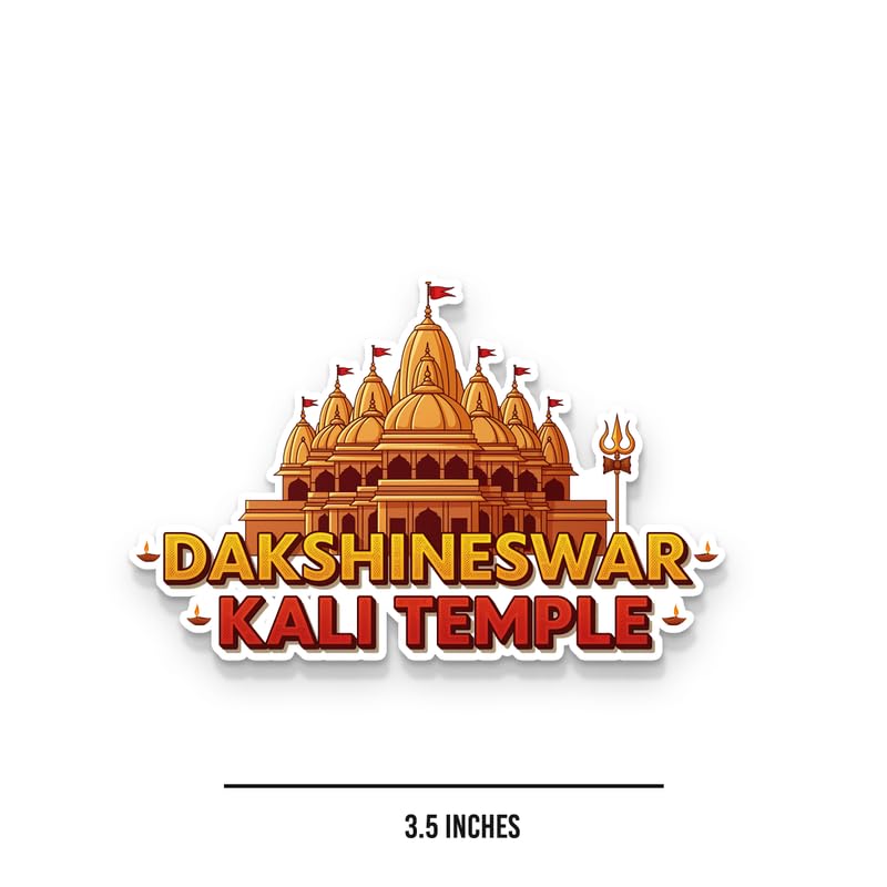 Image of Dakshineshwar Fridge Magnets, Glossy Finish, Stylish Magnet for Fridge, Wardrobe & Metal Surfaces