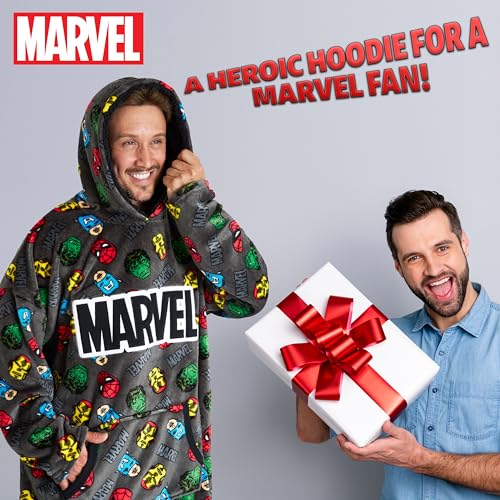 Marvel Blanket Hoodie,Soft and Comfortable Oversized Hoodie for Men and Women,Trendy Wearable Blanket Adults & Teens Can Wear3