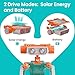 Sillbird Solar Robot Building Kit Christmas STEM Gift for Boys Aged 8-14, 15-in-1 DIY Science Educational Robotic Set, Solar or Battery Powered Toy for Kids Birthday with 212 Pieces