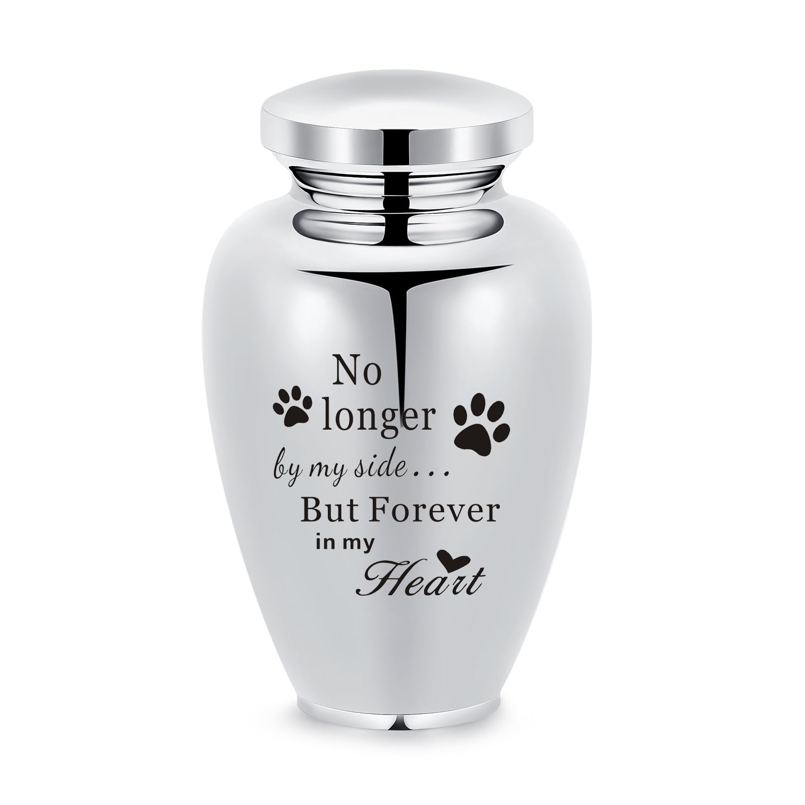 Urns for Ashes Tree of Life Large Cremation Urns for Human Ashes Stainless Steel Funeral Memorial Keepsake Urn for Women Men Ashes Holder (A-Silver-Nolonger-L)