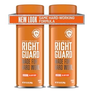 Right Guard Sport Deodorant Spray | Anti-Stain Spray Deodorant For Men | Aluminum Free | 24-Hour Odor Control | Original Scent, 8.5 oz. (2 count)