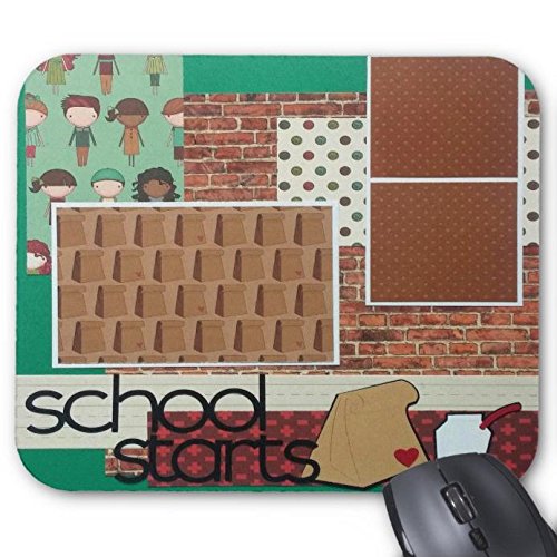 School Star Mouse Pad 9.8 X 7.8 in