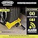 ARTAGO ART872 High-End Wheel Clamp Lock, 2in1 Without/with 120dB Alarm +Night LED Alert, Patented, Heavy-Duty Trailer Wheel Lock, High Security Car Boot, Universal Tire Clamp Anti-Theft for Golf Cart
