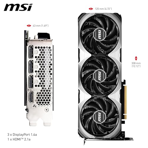 MSI RTX4070 VENTUS 3X E1 OC 12GB GDDR6 HDMI 3xDP (V512-027R) - Scheda video - Immagine 6