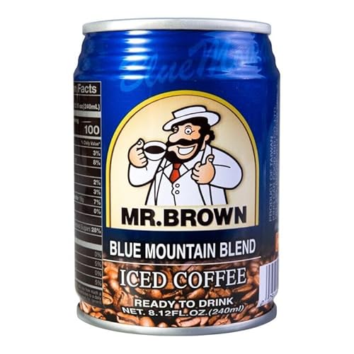 Snack Mr Brown Iced Coffee, Blue Mountain Blend, 8.12floz (240ml) - (pack of 12)