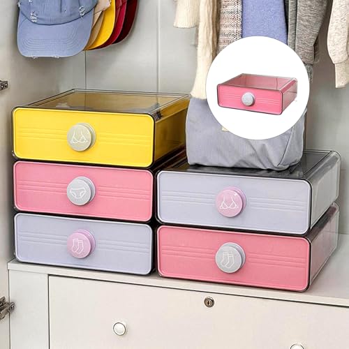 Boîte de rangement à compartiments multiples en PET transparent pour placard - 3