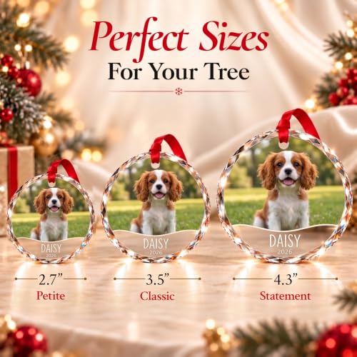 Image of Personalized Pet Christmas Ornament 2026, Custom Dog or Cat Keepsake