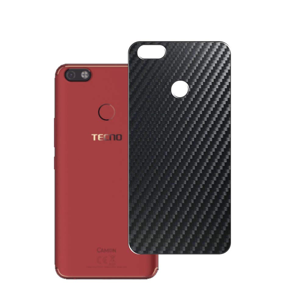 [2 Pack] Synvy Back Protector Film, compatible with TECNO Camon iClick Black Carbon Guard Skin [ Not Tempered Glass Screen Protectors ]