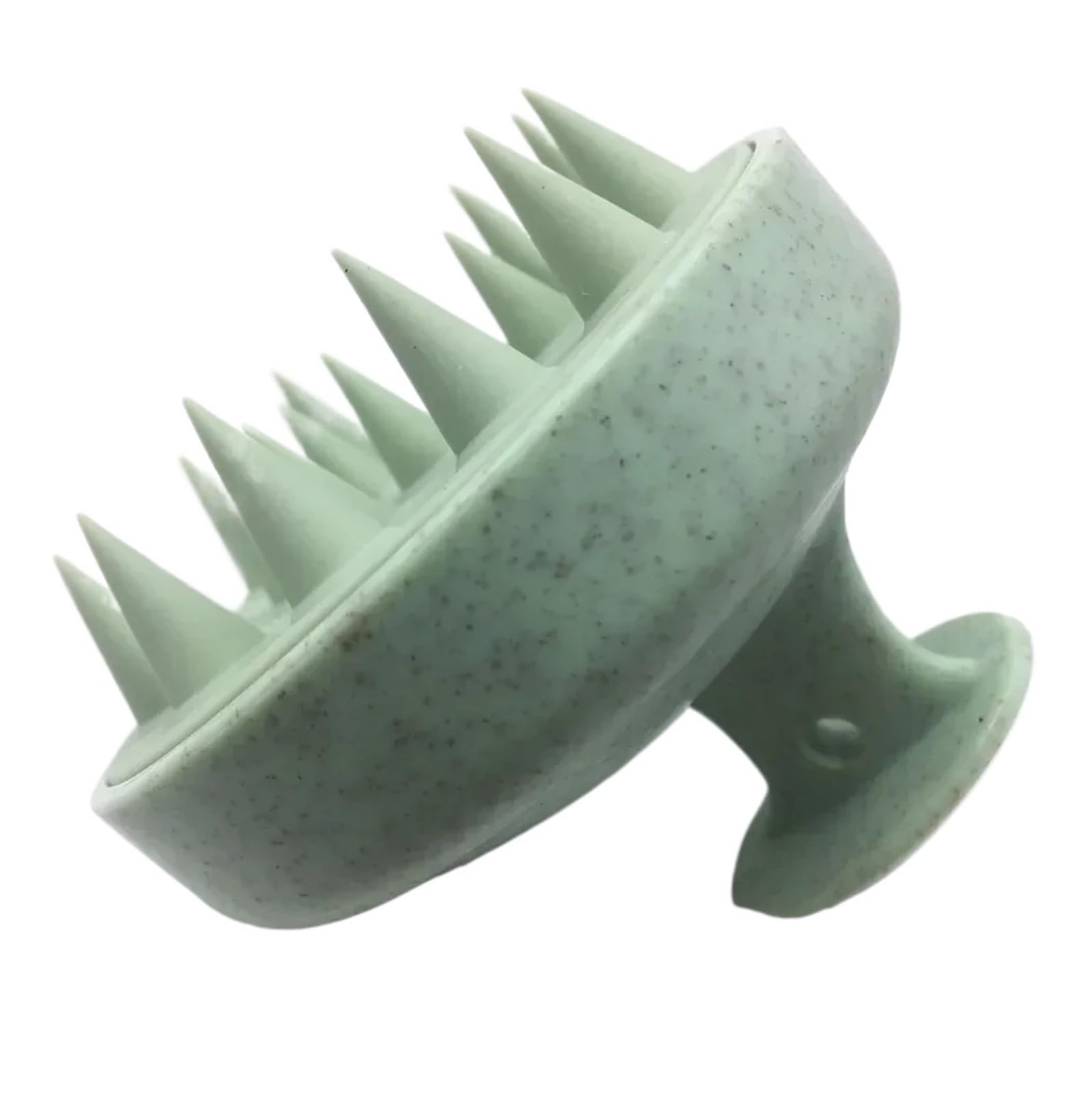 Pettine For Massaggio Al Cuoio Capelluto Con Testina For Shampoo In Silicone, Pulisce Accuratamente Lo Strumento For Parrucchiere For Il Bagno Del Corpo(Green-10pcs)