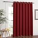 NICETOWN Blackout Blinds for Sliding Door - Indoor Slider Curtains for Patio, Wide Width Drapes for Living Room (Burgundy Red, 100 inches Wide x84 Long)